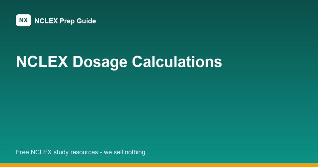 nclex dosage calculations featured image