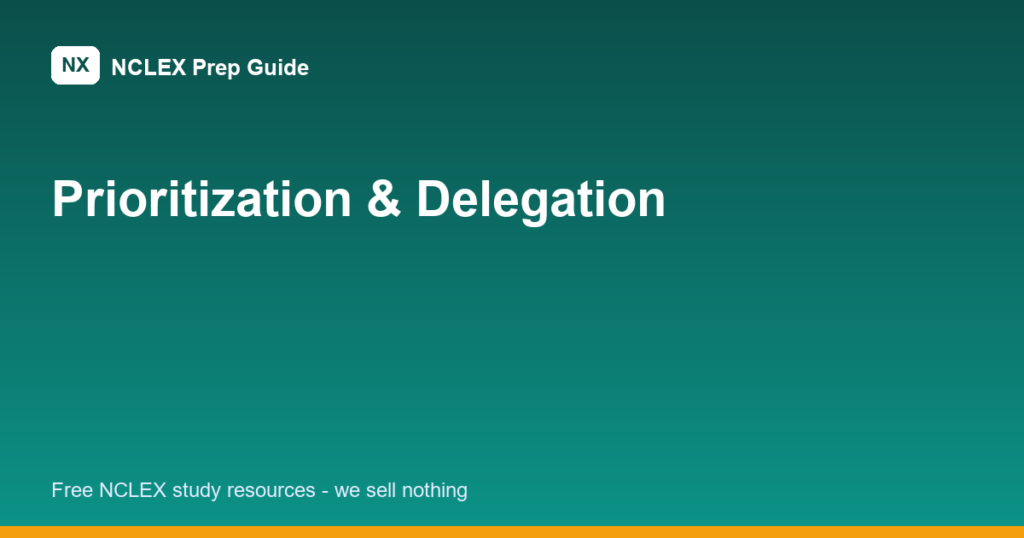 nclex prioritization and delegation featured image
